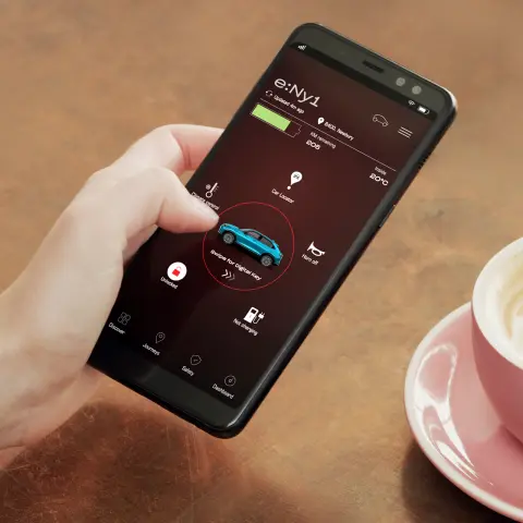 My Honda Plus digitális kulcs a mobiltelefon képernyőjén.